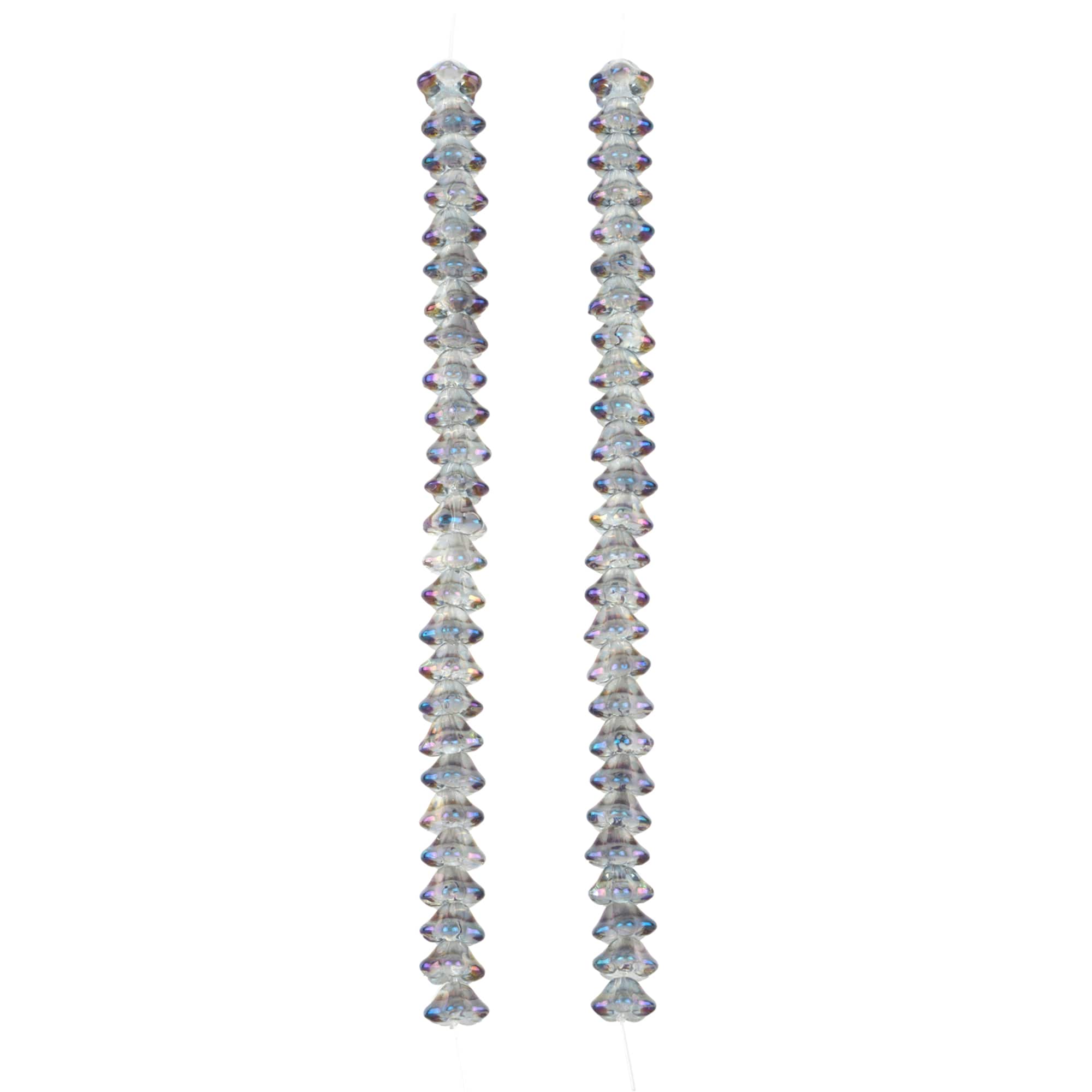 Purple AB Glass Flower Beads, 7.5mm by Bead Landing™